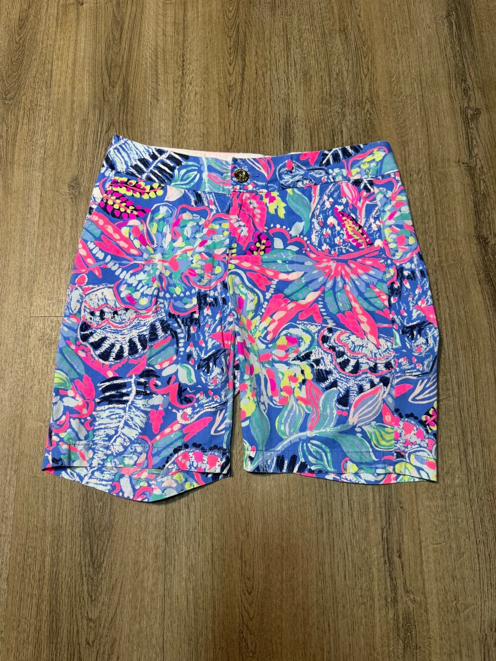 Lilly Pulitzer Women's Multicolor Floral Print Bermuda Shorts